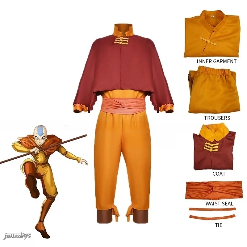 Avatar The Last Airbender Avatar Aang Cosplay Costume Kids Children Jumpsuit Outfits Halloween Carnival Suit Men Suit Clothes
Avatar The Last Airbender Avatar Aang Cosplay Costume Kids Children Jumpsuit Outfits Halloween Carnival Suit Men Suit Clothes