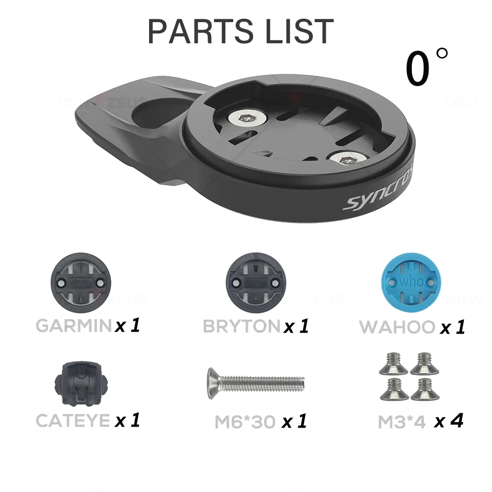 0°/10° SYNCROS CNC ALUMINUM TOP CAP COMPUTER MOUNT FOR Garmin/Wahoo/Bryton Fit FRASER IC SL WC/DC/XC Handlebars XC STEM 1.5/2.0
0°/10° SYNCROS CNC ALUMINUM TOP CAP COMPUTER MOUNT FOR Garmin/Wahoo/Bryton Fit FRASER IC SL WC/DC/XC Handlebars XC STEM 1.5/2.0