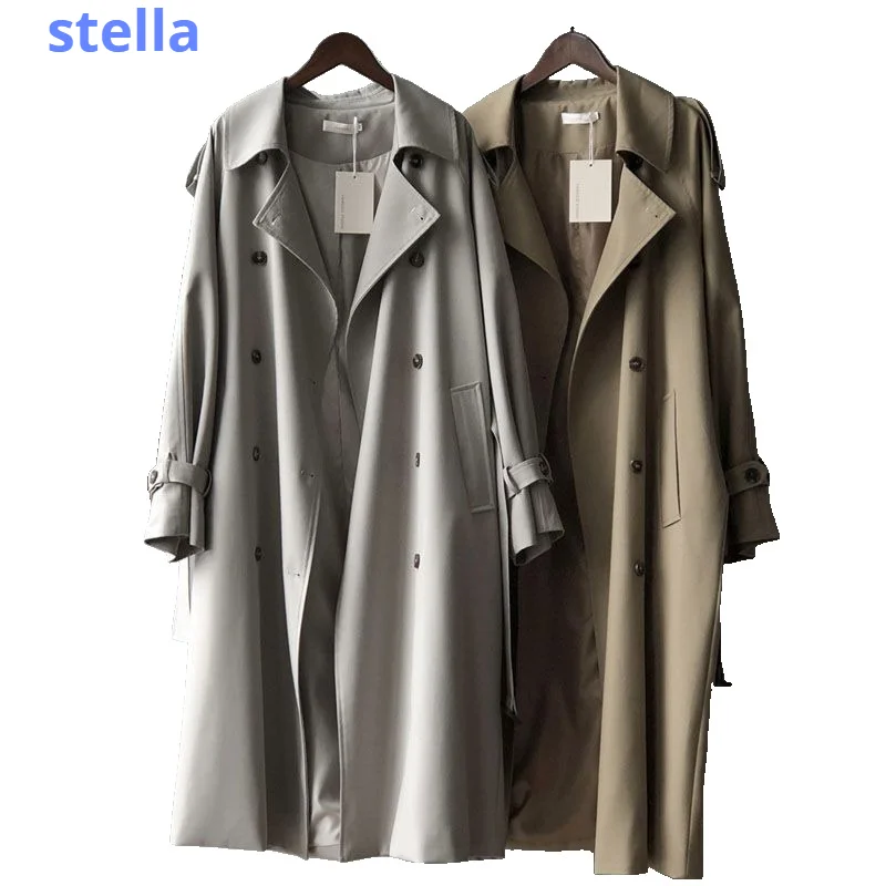 Autumn Classic Khaki Long Trench Coats for Women Korean Oversize Windbreaker Double Breasted Overcoat 2023 Spring Jacket women
Autumn Classic Khaki Long Trench Coats for Women Korean Oversize Windbreaker Double Breasted Overcoat 2023 Spring Jacket women