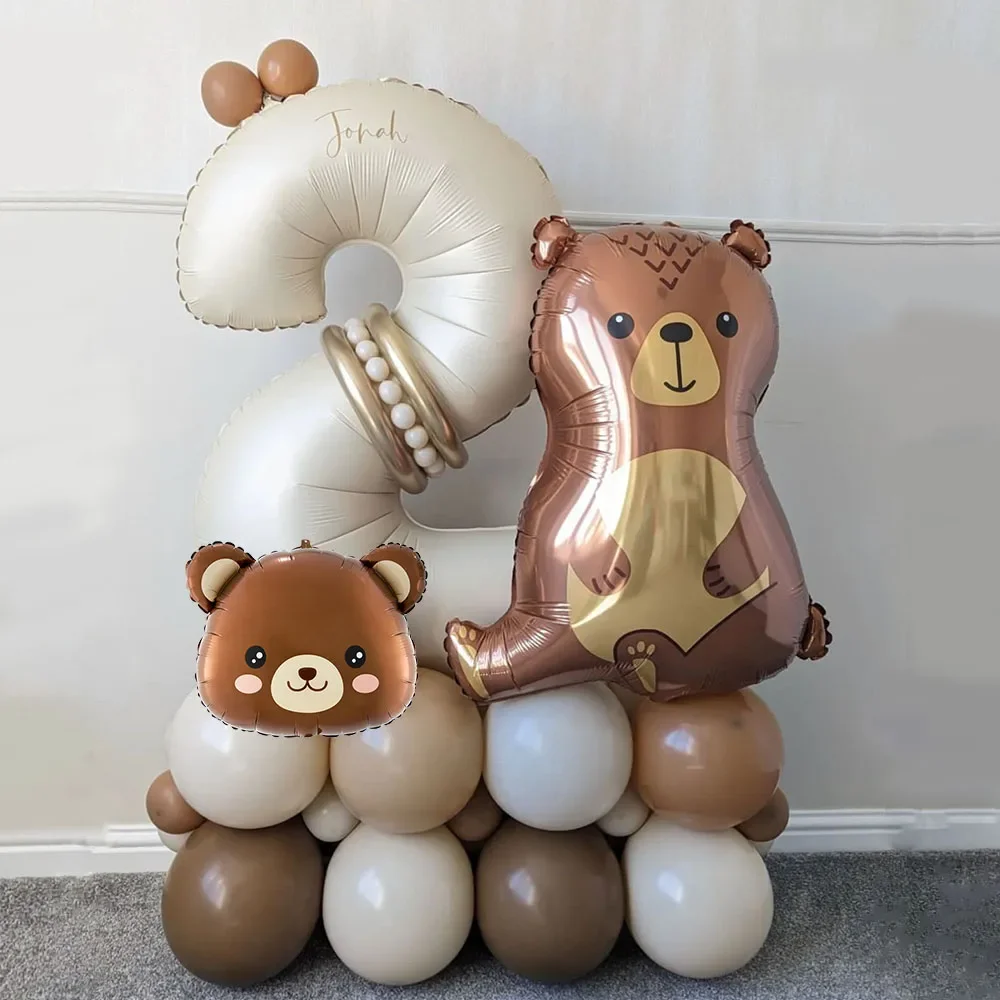 32Pcs Coffee Brown Bear Number Balloon Set with 32inch Cream Number Balloon for Birthday Party Decoration Baby Shower Supplies
32Pcs Coffee Brown Bear Number Balloon Set with 32inch Cream Number Balloon for Birthday Party Decoration Baby Shower Supplies