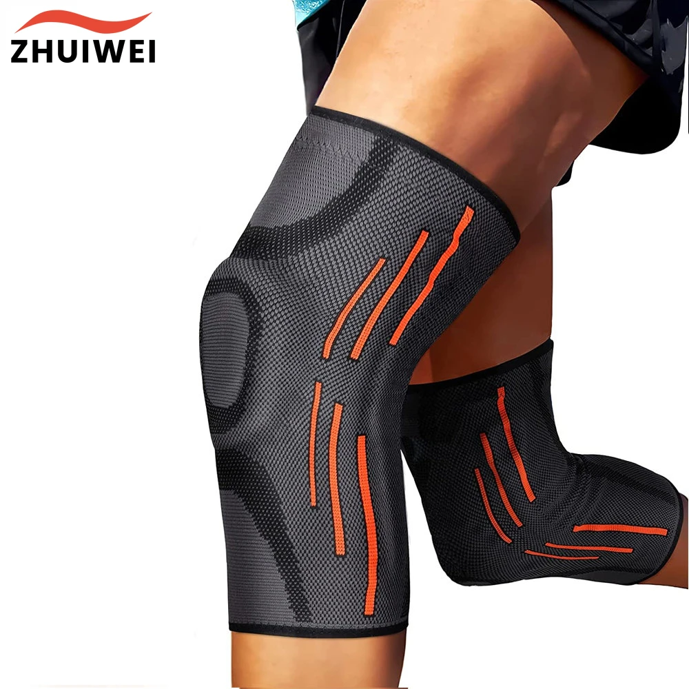 Silicone Knee Brace for Arthritis and Sport with Spring Compression Pad Knee Support for Basketball Running
Silicone Knee Brace for Arthritis and Sport with Spring Compression Pad Knee Support for Basketball Running
