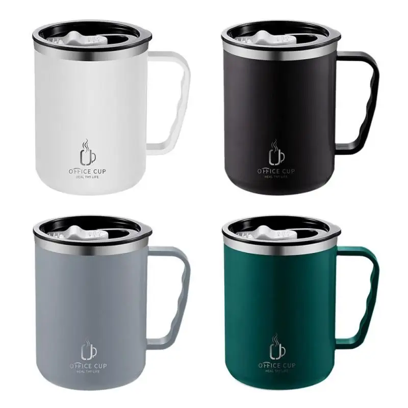 Stainless Steel Mug Coffee Cup Fashionable And Simple Office Cup With Cover Double-layer Portable Color Mouthwash Cup
Stainless Steel Mug Coffee Cup Fashionable And Simple Office Cup With Cover Double-layer Portable Color Mouthwash Cup