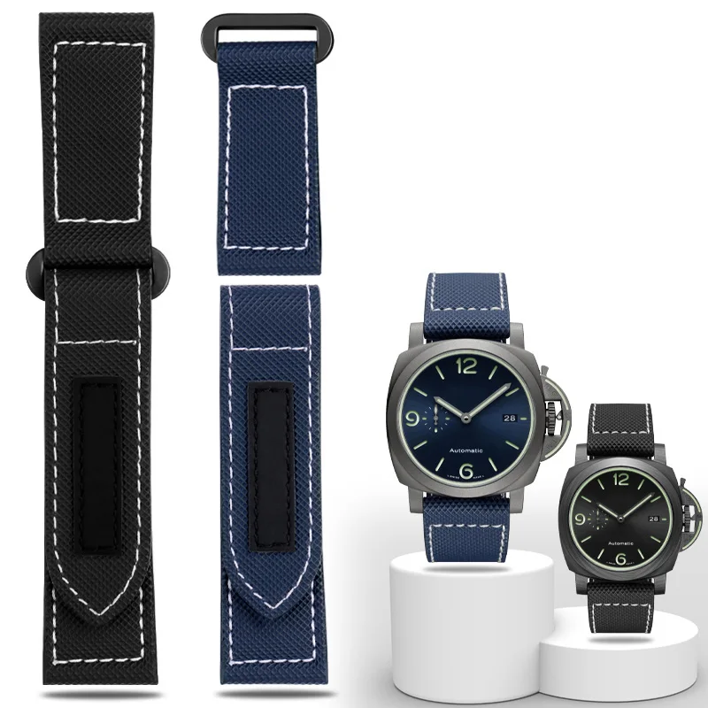 Carbon Fiber Check Nylon Canvas Strap for Panerai Lumino PAM01118 01661 Waterproof Watchband Bracelet 24mm Black Blue
Carbon Fiber Check Nylon Canvas Strap for Panerai Lumino PAM01118 01661 Waterproof Watchband Bracelet 24mm Black Blue