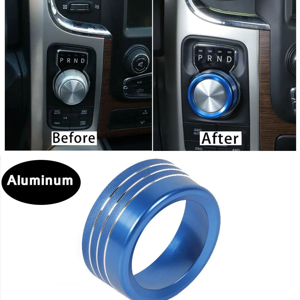 1* Blue Gear Shift Switch Knob Ring Trim Cover For Dodge Ram 1500 2013-2017 High-Quality Aluminum Alloy Hot Sale
1* Blue Gear Shift Switch Knob Ring Trim Cover For Dodge Ram 1500 2013-2017 High-Quality Aluminum Alloy Hot Sale