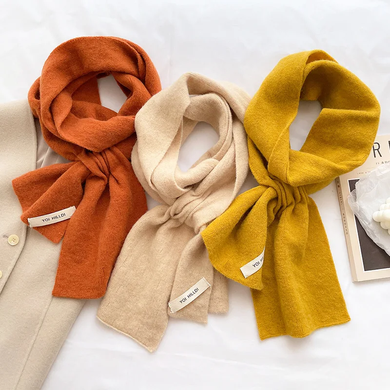Korean Style Neckercheif Warm Knitted Scarf for Women Winter Design Solid Neck Wraps Female Woolen Yarn Bufandas Elastic Muffler
Korean Style Neckercheif Warm Knitted Scarf for Women Winter Design Solid Neck Wraps Female Woolen Yarn Bufandas Elastic Muffler