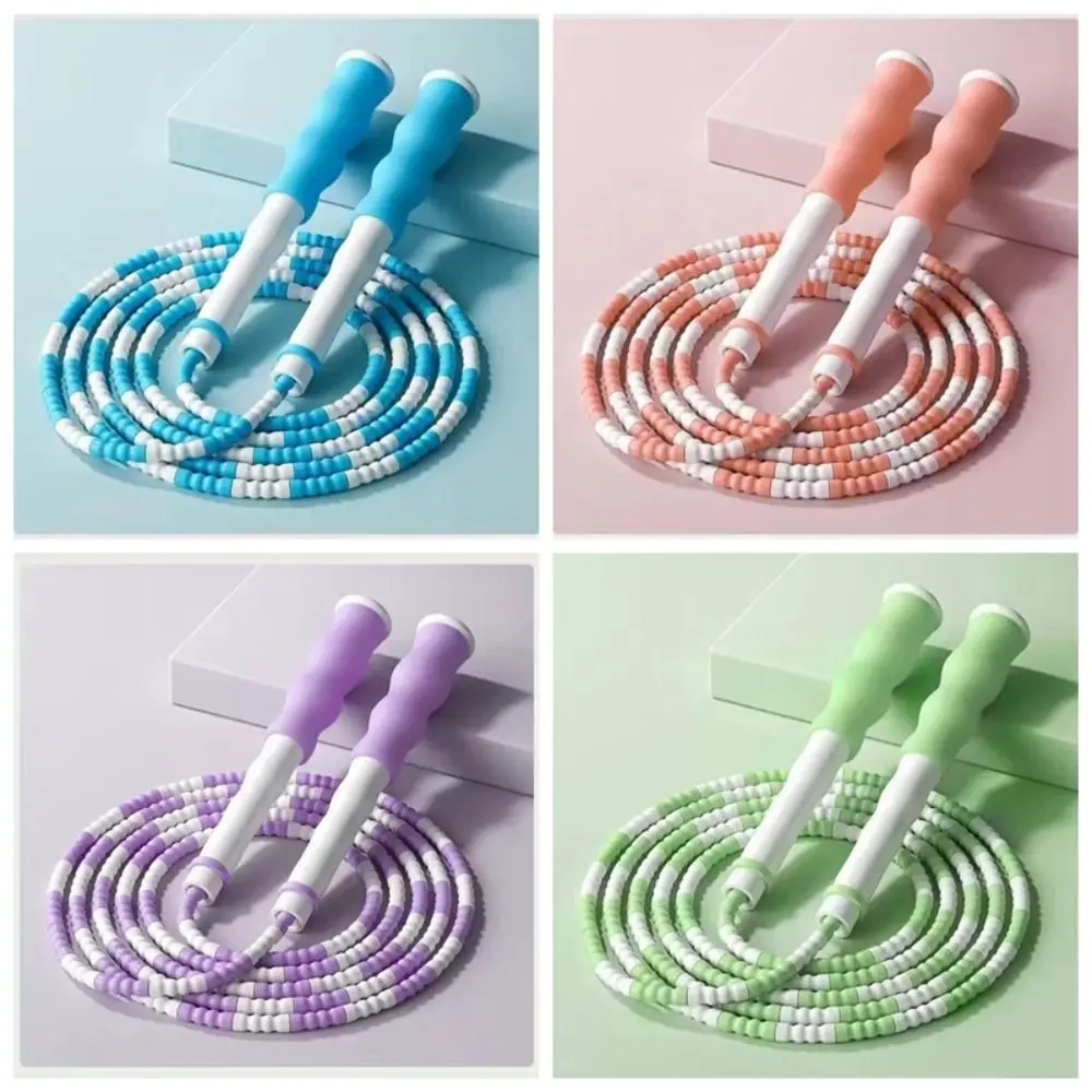 Anti-Skid Soft Bead Skipping Rope Fitness Equipment 2.6m Solid Color Segmented Fitness Jump Rope Unisex Anti Slip Lose Weight
Anti-Skid Soft Bead Skipping Rope Fitness Equipment 2.6m Solid Color Segmented Fitness Jump Rope Unisex Anti Slip Lose Weight