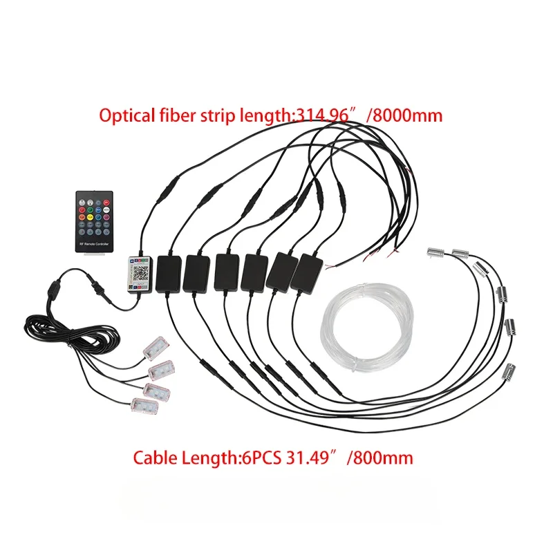 Universal Car LED Opitcal Fiber Ambient Lighting Kit Auto 8 Meters Optical Fiber String Atmosphere Lamps Styling Accessories
Universal Car LED Opitcal Fiber Ambient Lighting Kit Auto 8 Meters Optical Fiber String Atmosphere Lamps Styling Accessories