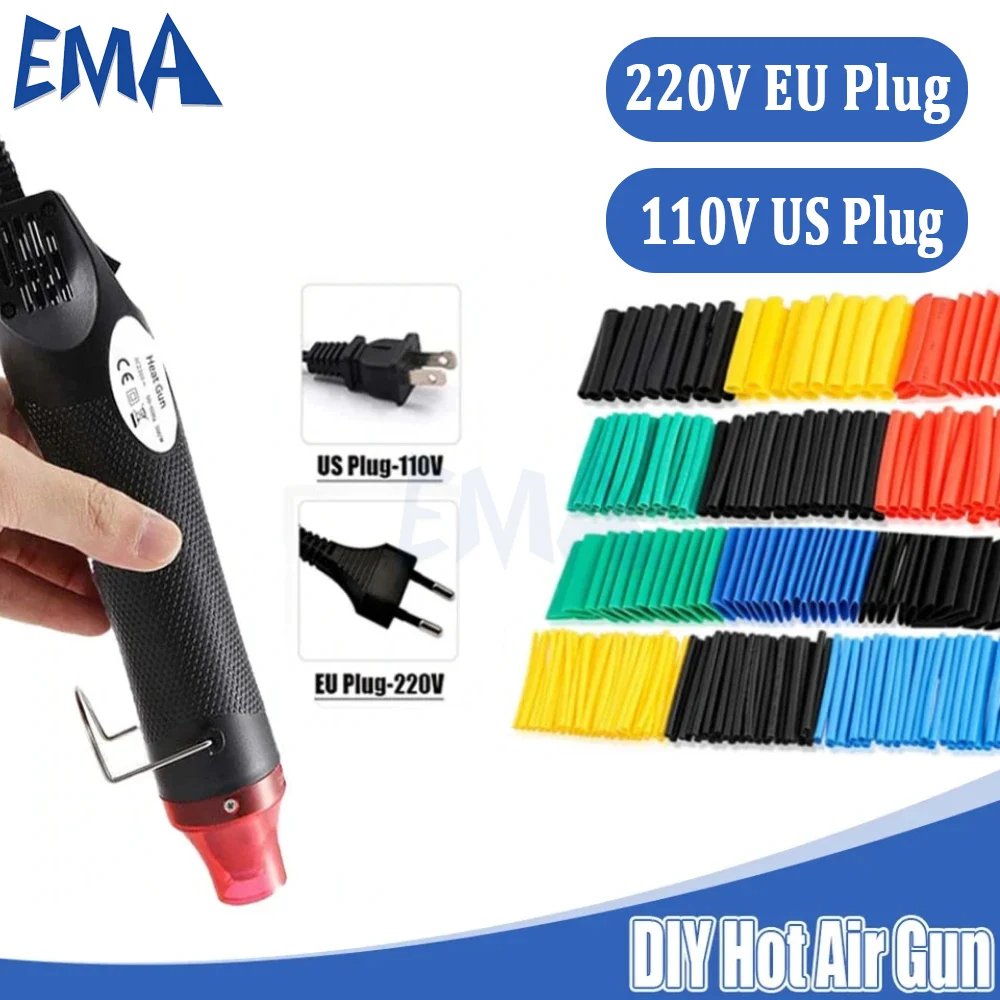 

EU US 110V 220V DIY Using Heat Gun Electric Power Tool Hot Air 300W Temperature Gun With Supporting Seat Shrink Plastic DIY Tool