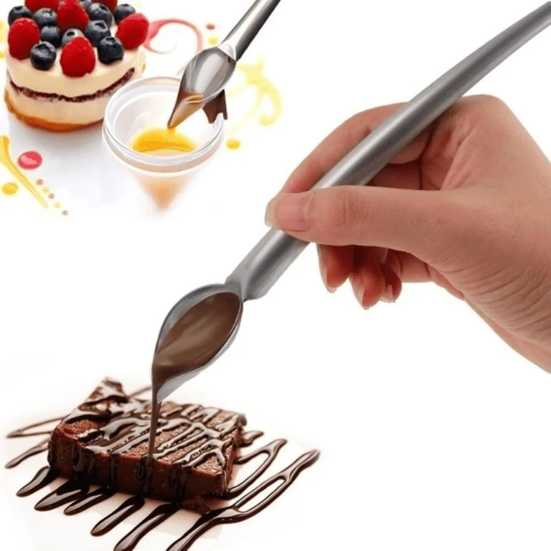 Spoon Multi-use Precision Chef Culinary Chocolate Drawing Spoons Sauce Fondant Cream Pencil Filter Cake for Decorating Plates
Spoon Multi-use Precision Chef Culinary Chocolate Drawing Spoons Sauce Fondant Cream Pencil Filter Cake for Decorating Plates