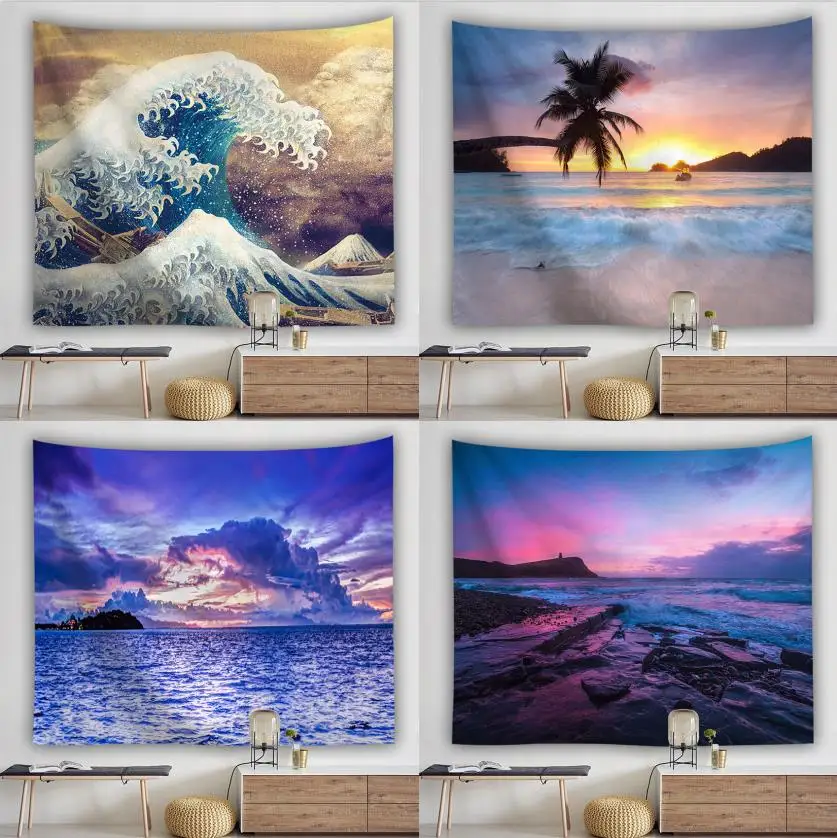 Sun Ocean Beach Wall Hanging Water Landscape Decoration Blue Cloud Matte Blanket Polyester Tapestry
Sun Ocean Beach Wall Hanging Water Landscape Decoration Blue Cloud Matte Blanket Polyester Tapestry