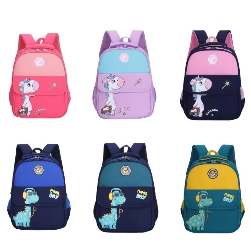 

Girls Backpack Teenage Children Nylon Schoolbag Cartoon Dinosaur Unicorn Lightweight Backpack School Bag for Boys Kids