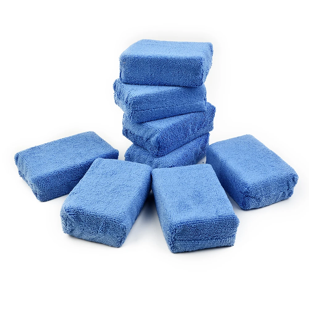 4/8 PCS Blue Microfiber Applicator Sponge Pads Car Wash Wax Polish Car Wiping Sponge Block Water-Absorbent Microfiber
4/8 PCS Blue Microfiber Applicator Sponge Pads Car Wash Wax Polish Car Wiping Sponge Block Water-Absorbent Microfiber