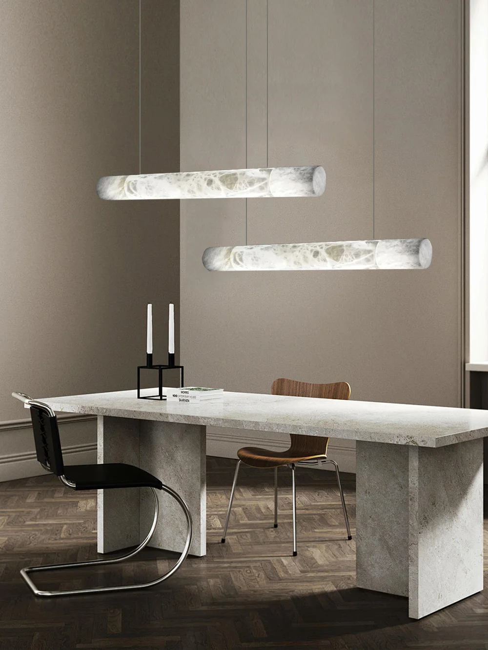 

White Marble Chalk Home Deco Dimmable LED 2024 Trendy Pendant Lights.Pendant Lamp.Pendant Light For Dinning Room