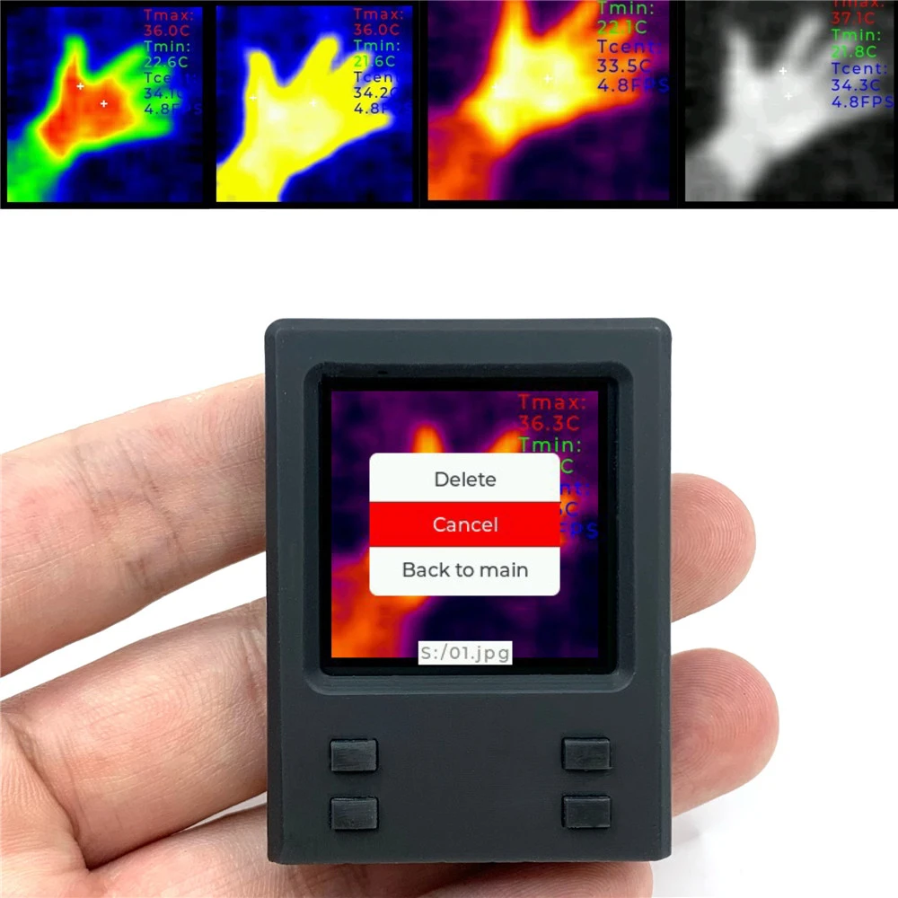 Mini Thermal Imager 32x32 Thermal Imaging Camera Pocket-Sized Infrared Camera with Real-Time IR Thermal Imager Charger Type
Mini Thermal Imager 32x32 Thermal Imaging Camera Pocket-Sized Infrared Camera with Real-Time IR Thermal Imager Charger Type