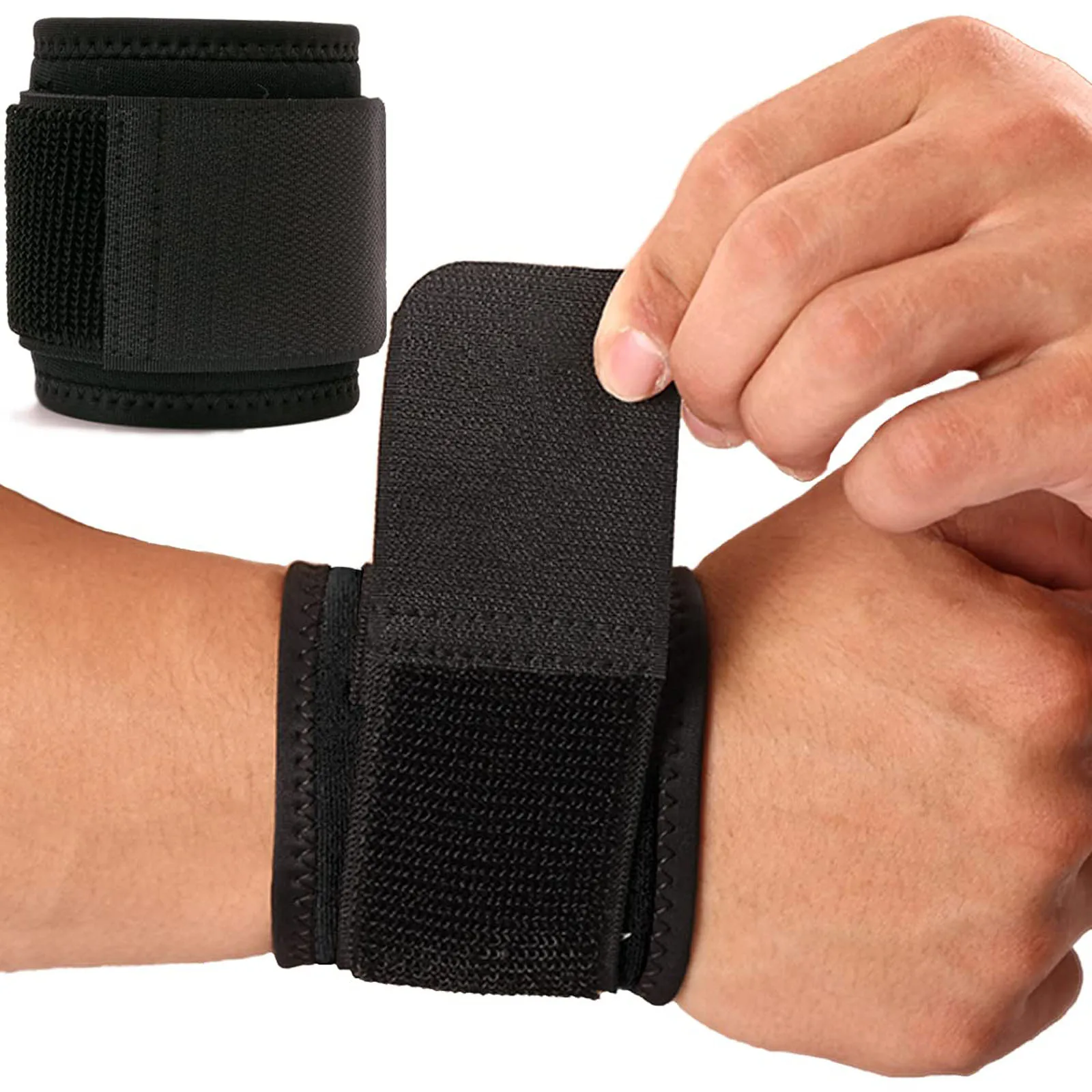 

1 шт. спортивный браслет регулируемый спортивный бандаж для запястья ремень для поддержки тренажерного зала компрессионная защита для запястья защита для фитнеса