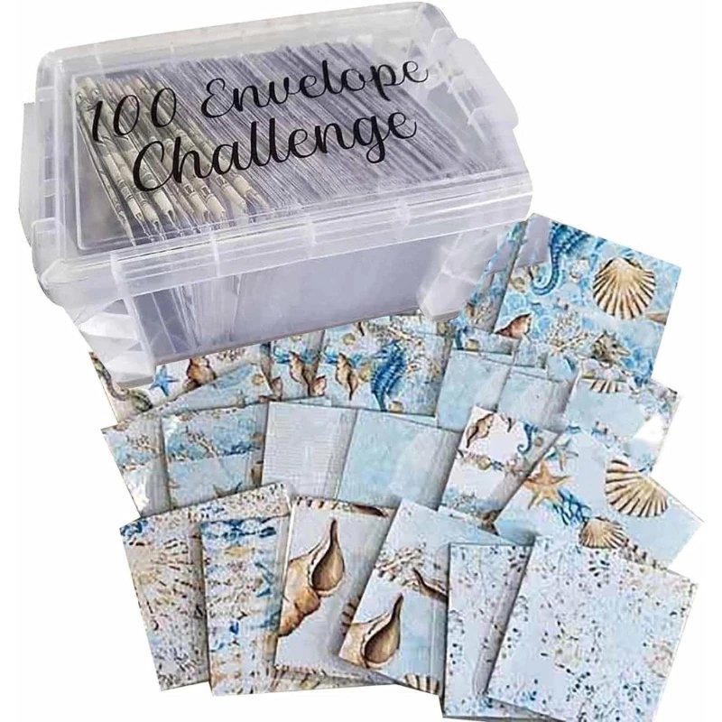 100 Envelope Challenge Box Set 100 Envelopes Toolkit для финансового роста Интерактивное решение для экономии денег для Прямая
100 Envelope Challenge Box Set 100 Envelopes Toolkit для финансового роста Интерактивное решение для экономии денег для Прямая