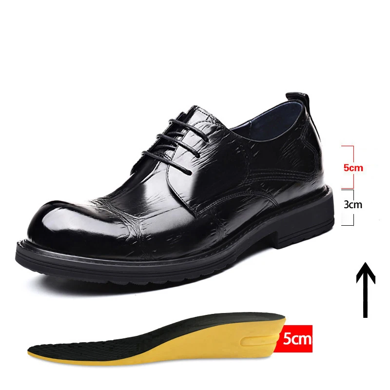 Big Toe Men Wedding Shoes Increased 8CM Taller Man Lifted Derby Shoes Hidden Heel Men's Business Leather Shoes Brown Black
Big Toe Men Wedding Shoes Increased 8CM Taller Man Lifted Derby Shoes Hidden Heel Men's Business Leather Shoes Brown Black