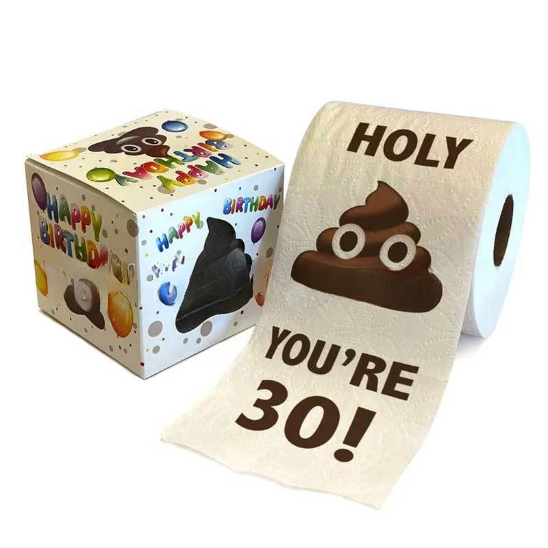 1 Roll Funny Toilet Paper Roll Birthday Decoration Birthday Gifts for Women Men Gift Toilet Paper Bathroom Prank Joke Fun Paper
1 Roll Funny Toilet Paper Roll Birthday Decoration Birthday Gifts for Women Men Gift Toilet Paper Bathroom Prank Joke Fun Paper