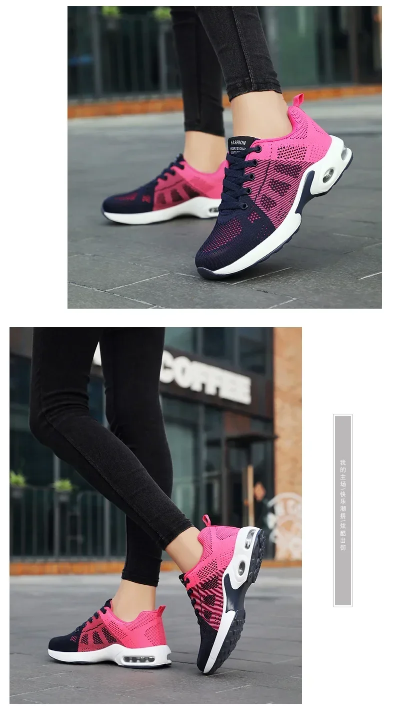 Fall New Running Shoes Women's Air Cushion Shoes Soft Bottom Casual Sneakers Fall New Running Shoes Women's Air Cushion Shoes Soft Bottom Casual Sneakers