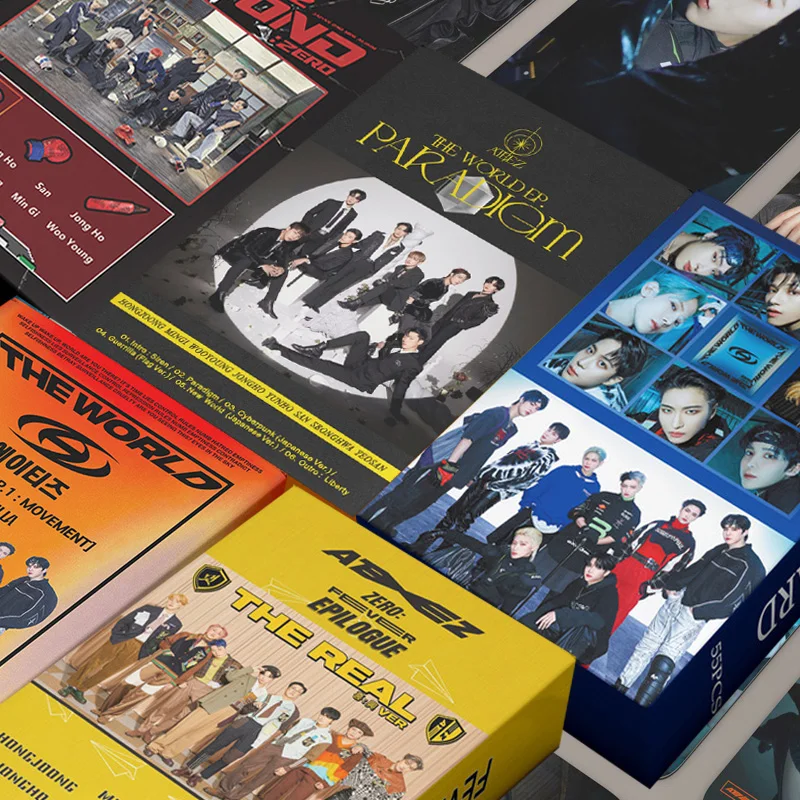 55pcs/set Kpop ATEEZ Lomo Cards Paradigm Photo Album cards ATEEZ Photocards Double Side Print High Quality HD
55pcs/set Kpop ATEEZ Lomo Cards Paradigm Photo Album cards ATEEZ Photocards Double Side Print High Quality HD