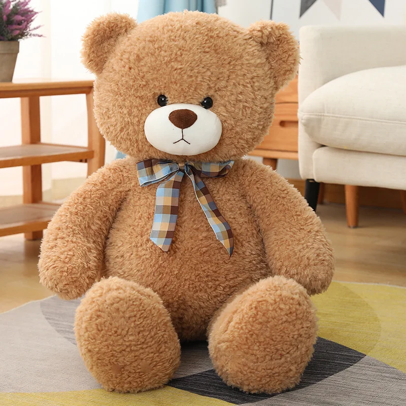 High Quality Giant Teddy Bear Doll Stuffed Animal Bear With Ribbon Plush Toys Huggable Pillow Kids Girls Valentine Birthday Gift
High Quality Giant Teddy Bear Doll Stuffed Animal Bear With Ribbon Plush Toys Huggable Pillow Kids Girls Valentine Birthday Gift