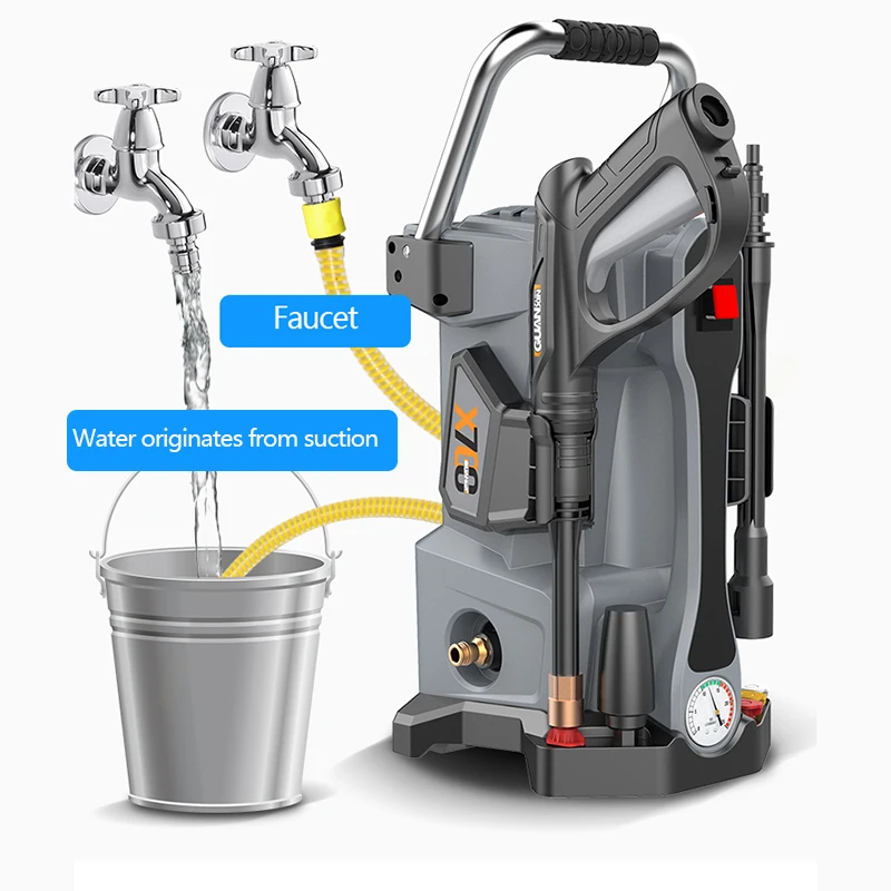 X700 105BAR High-Pressure Car Washing Machine Artifact Household Small Automatic Start-Stop Cleaning Portable Water Pump
X700 105BAR High-Pressure Car Washing Machine Artifact Household Small Automatic Start-Stop Cleaning Portable Water Pump
