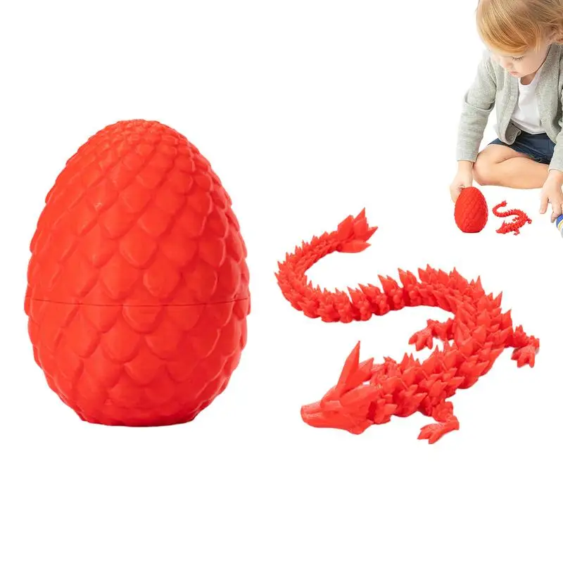 

Игрушка-Непоседа с 3D рисунком дракона и яйца, Настольная игрушка для декора дома и офиса для мальчиков, детские строительные филлеры