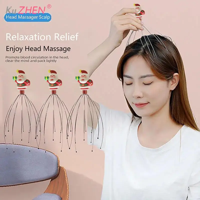 

Head Relax Massager Healing Neck Claw Massage Anti-stress Pain Relief Octopus Scalp Relax Spa Headache Stimulate Blood Circulate