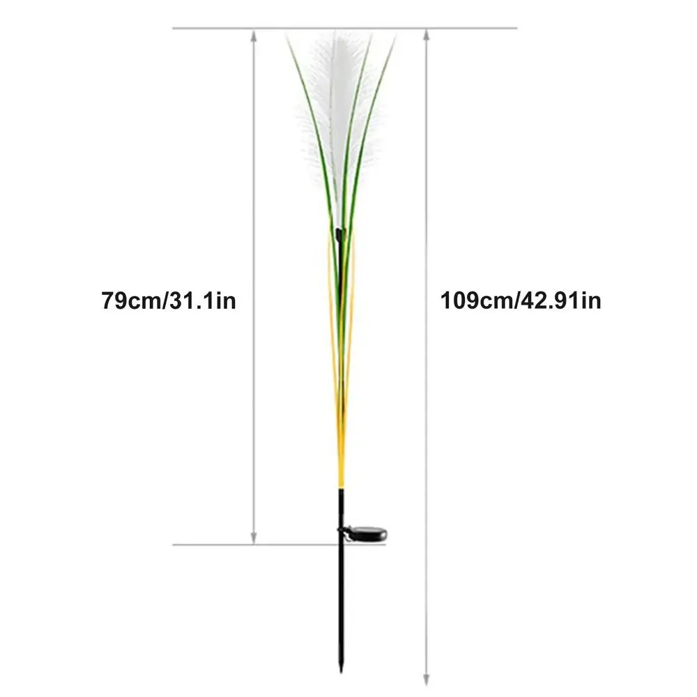 Garden Solar Reed Lights Outdoor Fiber Light Waterproof Garden Lamp Simulation Landscape Lamps for Home Patio Decoration Garden Solar Reed Lights Outdoor Fiber Light Waterproof Garden Lamp Simulation Landscape Lamps for Home Patio Decoration