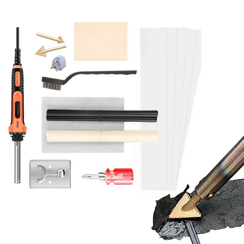 Welder Kit Automotive 100W PP Welder Kit For Bumper Repairs Quick Heating Iron Welding Kit With 40 Rods 2 Welder Tips
Welder Kit Automotive 100W PP Welder Kit For Bumper Repairs Quick Heating Iron Welding Kit With 40 Rods 2 Welder Tips
