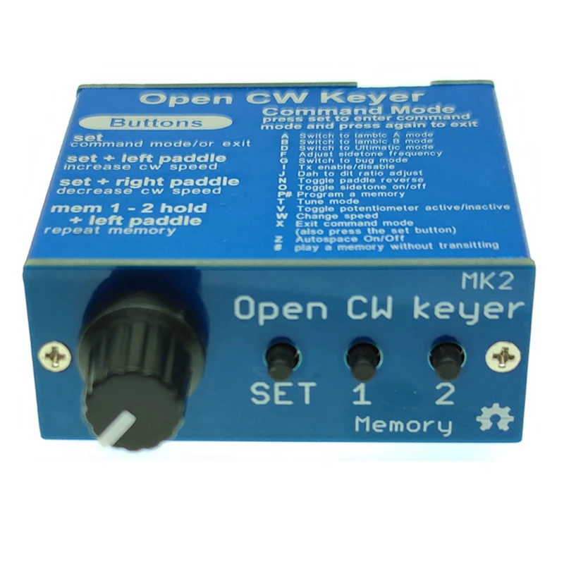 

Open CW Keyer MK2 с алюминиевым корпусом набор CW Keyer MK2 CW с регулировкой скорости от 1 до 999 WPM