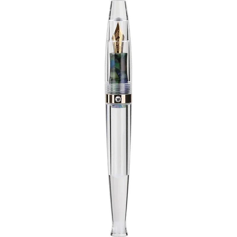 MAJOHN S5 Resin Fountain Pen Dropper pen Transparent Iridium EF F Nibs Large-Capacity Ink Storing school Writing gifts Pens
MAJOHN S5 Resin Fountain Pen Dropper pen Transparent Iridium EF F Nibs Large-Capacity Ink Storing school Writing gifts Pens