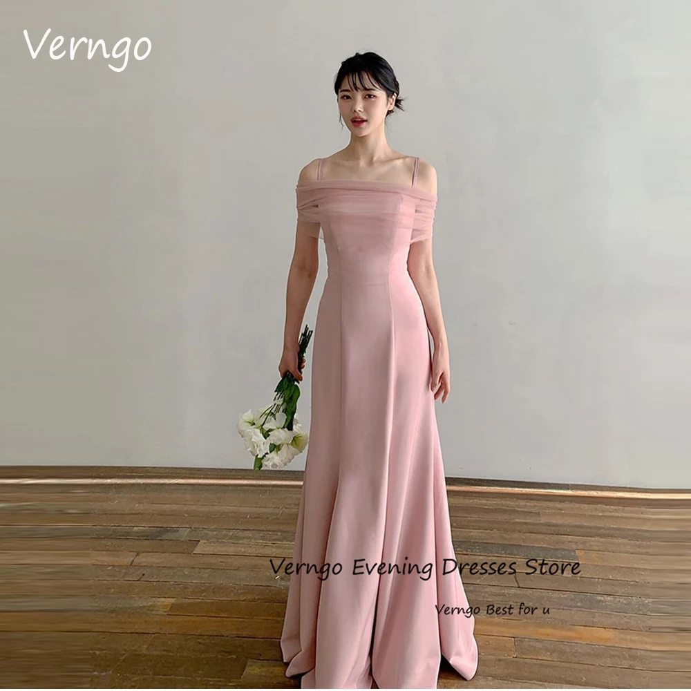 Verngo Simple Blush Pink Stretch Satin Evening Dresses Korea Femme Light Green Long Party Formal Dress Bride Receiption Gowns
Verngo Simple Blush Pink Stretch Satin Evening Dresses Korea Femme Light Green Long Party Formal Dress Bride Receiption Gowns