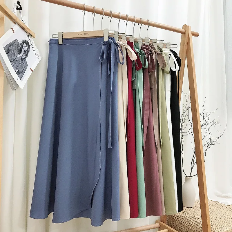 Spring Summer Chiffon Skirt Women Mid-Length High Waist Lace-up Half-Body Dress Casual Elegant Solid Asymmetric Wrap Skirts
Spring Summer Chiffon Skirt Women Mid-Length High Waist Lace-up Half-Body Dress Casual Elegant Solid Asymmetric Wrap Skirts