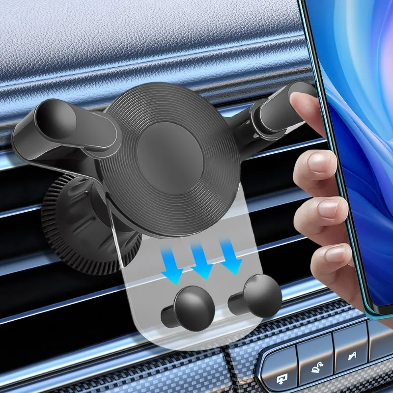 

New Car Air Vent Navigation Bracket Adjustable Universal Gravity Car Phone Holder Transparent Model Mobile Phone Mount Stands