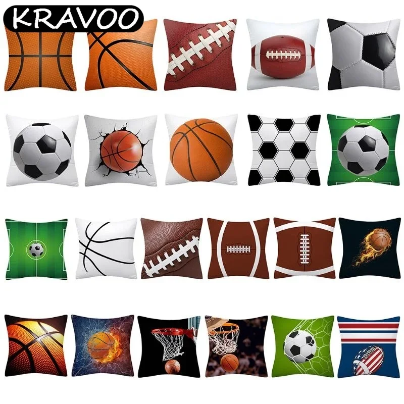 Sports Rugby Football Basketball Throw Pillow Case 3D Digital Printing Peach Velvet Decorative Square Cushion Cover Funda Cojín
Sports Rugby Football Basketball Throw Pillow Case 3D Digital Printing Peach Velvet Decorative Square Cushion Cover Funda Cojín