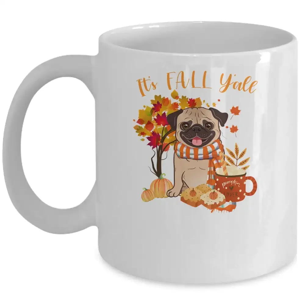 Кофейная кружка It's Fall Yall Pug Dog на Хэллоуин и осень, керамические чашки с текстом, креативная чашка, милые кружки, подарки, чашка для чая с собакой
Кофейная кружка It's Fall Yall Pug Dog на Хэллоуин и осень, керамические чашки с текстом, креативная чашка, милые кружки, подарки, чашка для чая с собакой