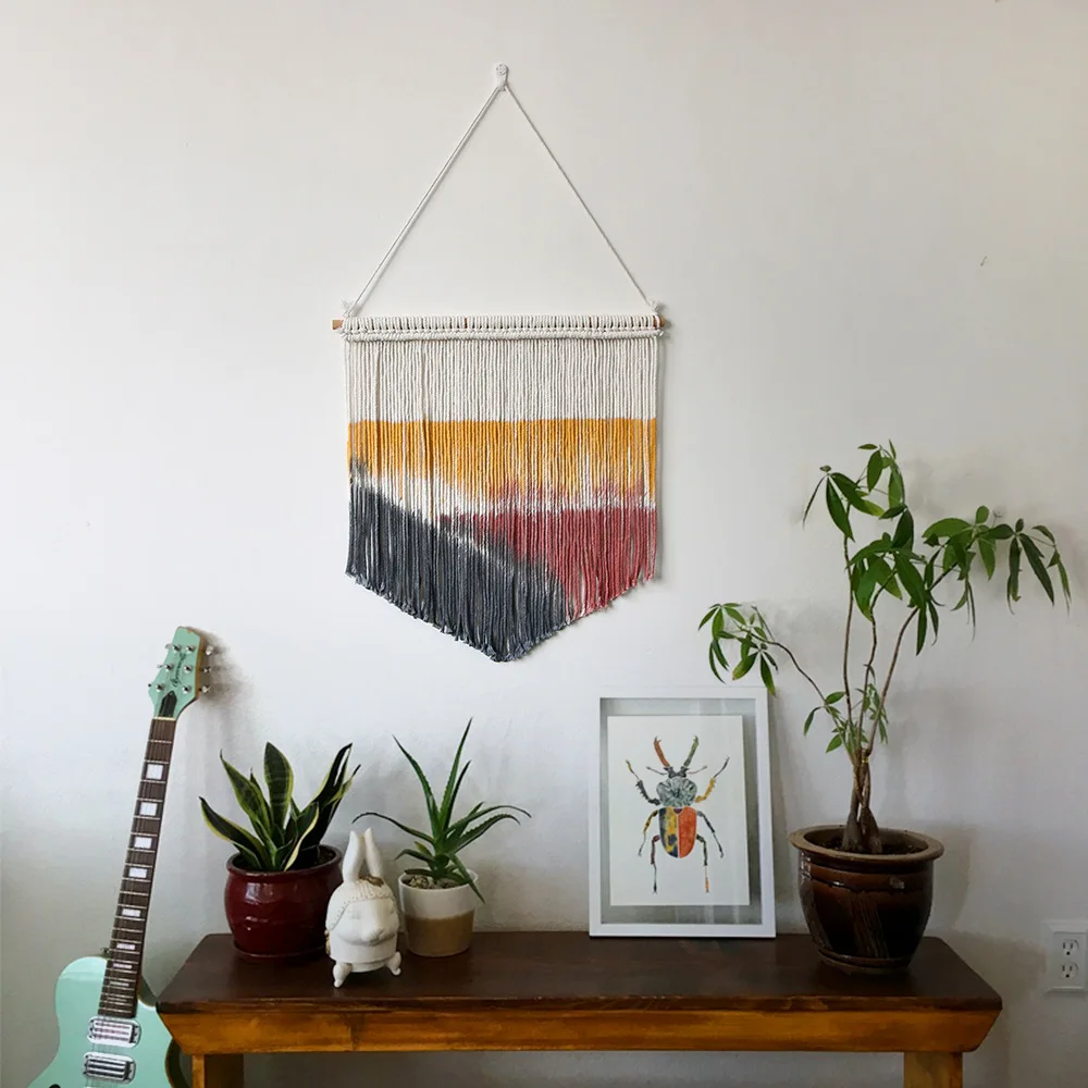 Hand Woven Landscape Tapestry with Tassels 8 S5c213f6ec88942cbaafe96c2c34e0861h