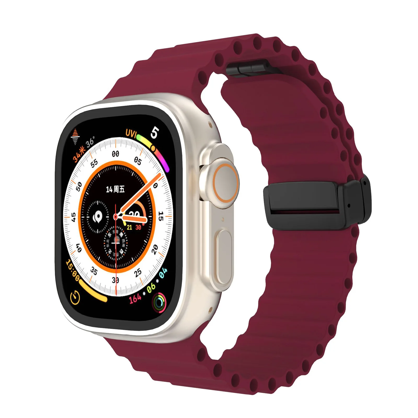 Magnetic Silicone Straps for Apple Watch Ultra 2 Band 49mm 45mm 44mm 40mm 46mm Ocean Bracelet correa iWatch Series 9 8 7 6 SE 10 Magnetic Silicone Straps for Apple Watch Ultra 2 Band 49mm 45mm 44mm 40mm 46mm Ocean Bracelet correa iWatch Series 9 8 7 6 SE 10