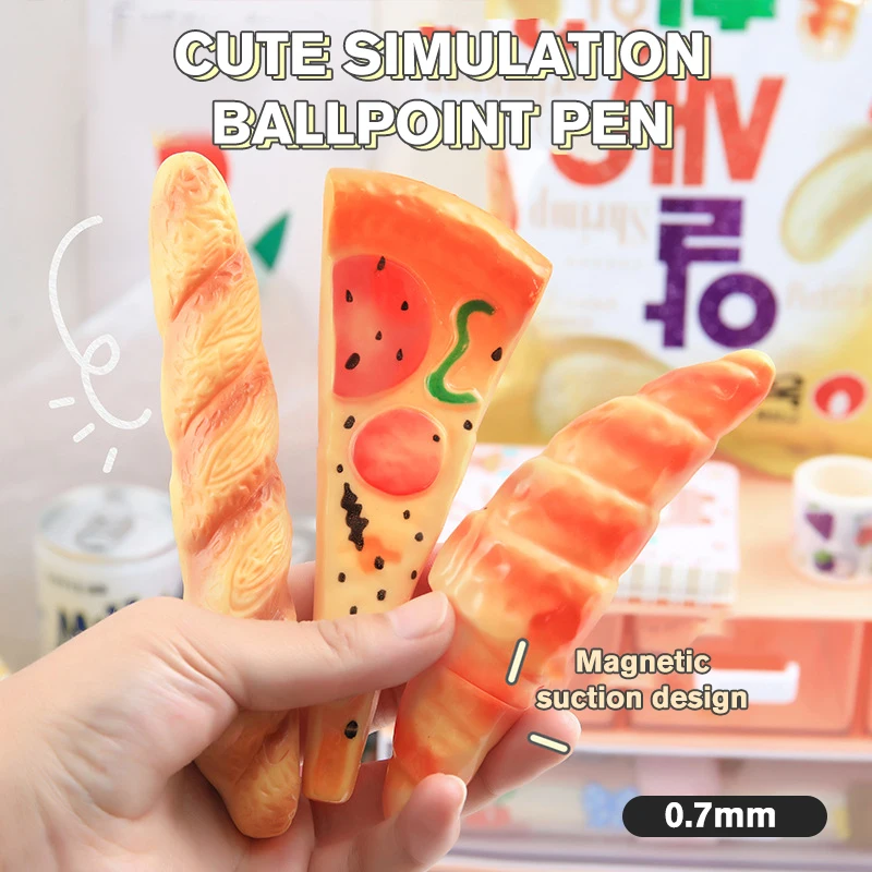 Cute Pizza Hot Dog Bread Simulation Stationery Ballpoint Pen Office School Supply Refrigerator Pasted Student Gift Stationery
Cute Pizza Hot Dog Bread Simulation Stationery Ballpoint Pen Office School Supply Refrigerator Pasted Student Gift Stationery