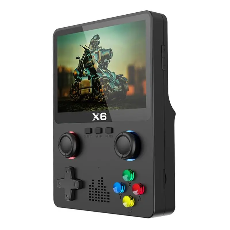 Новинка, игровые консоли для видеоигр X6, 3,5 дюйма, IPS экран, ручной игровой плеер, двойной джойстик, 11 симуляторов, GBAs, рождественские подарки для детей
Новинка, игровые консоли для видеоигр X6, 3,5 дюйма, IPS экран, ручной игровой плеер, двойной джойстик, 11 симуляторов, GBAs, рождественские подарки для детей