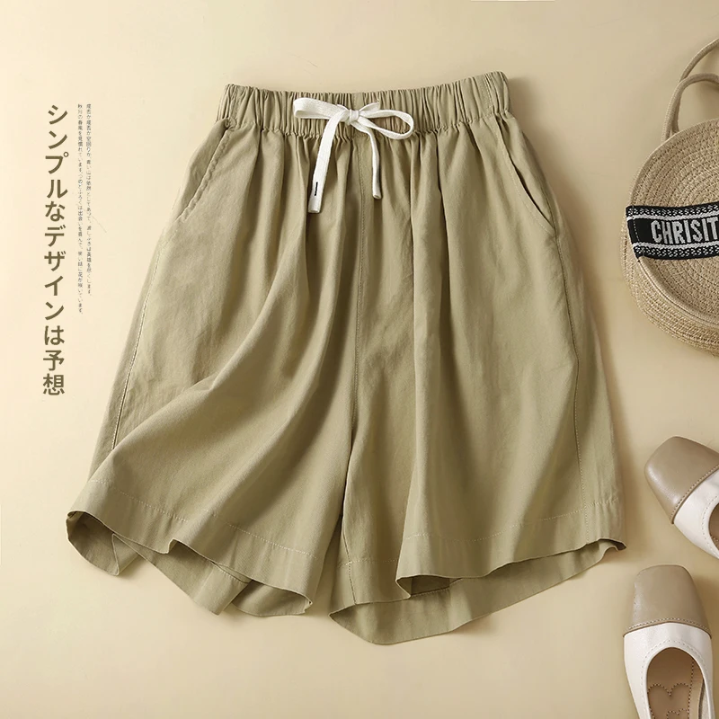 Women 2024 Summer New Elastic Waist Short Pants Female Drawstring Loose Casual Shorts Ladies Solid Color Wide Leg Shorts X53
Women 2024 Summer New Elastic Waist Short Pants Female Drawstring Loose Casual Shorts Ladies Solid Color Wide Leg Shorts X53