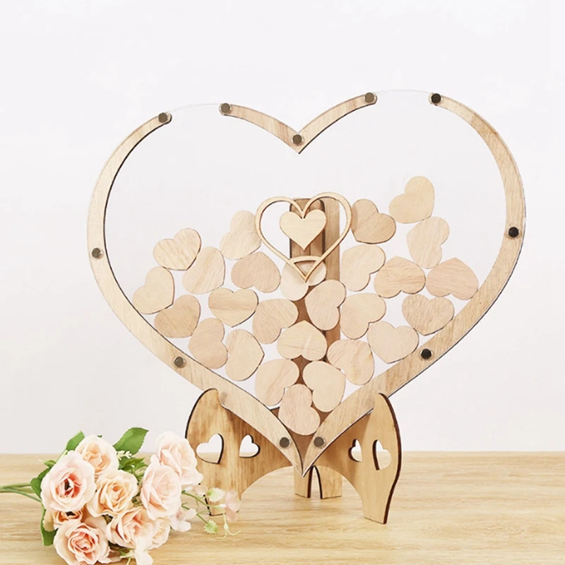Wooden Wedding Sign-In Table Photo Frame Decoration Birthday Party Heart-Shaped Wedding Message Thin Brown
Wooden Wedding Sign-In Table Photo Frame Decoration Birthday Party Heart-Shaped Wedding Message Thin Brown
