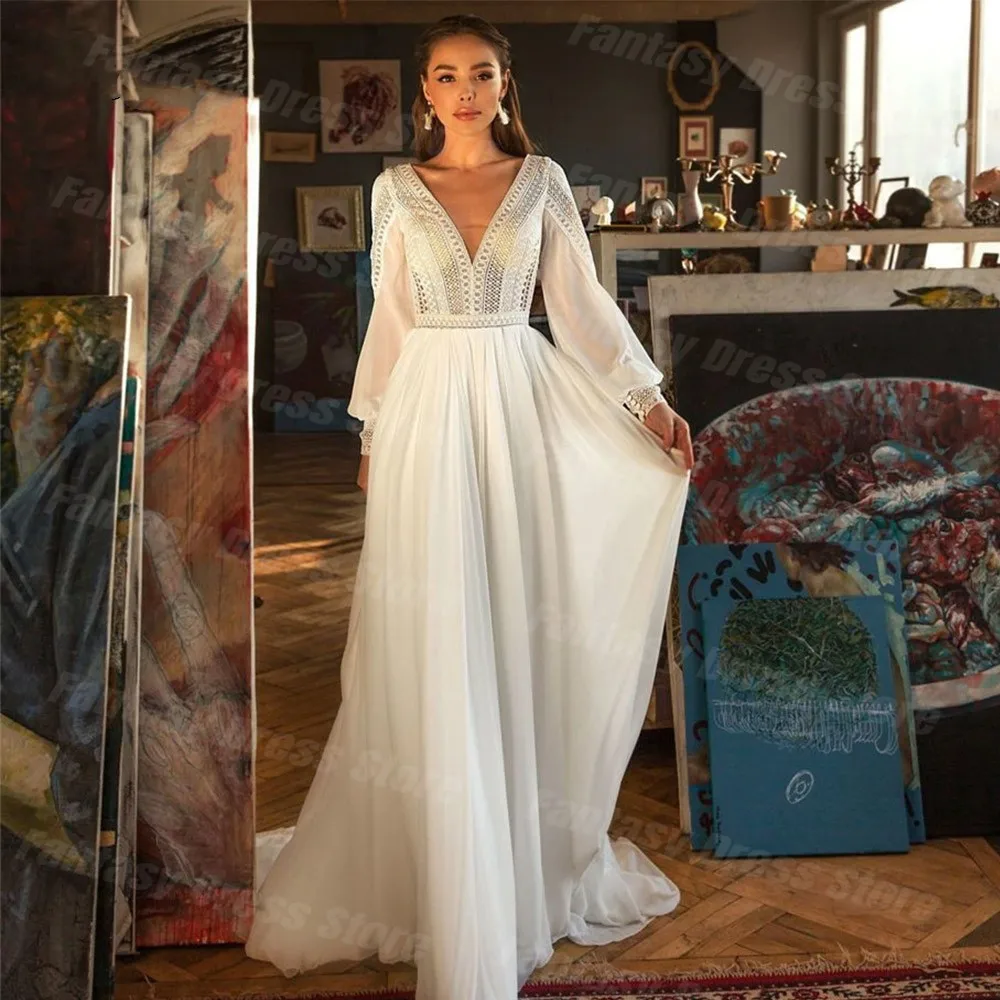 Beige White Sexy Backless Evening Dresses V-neck Tulle Perspective Long Sleeves Decal Formal Occasion Porm Gowns Custom Made
Beige White Sexy Backless Evening Dresses V-neck Tulle Perspective Long Sleeves Decal Formal Occasion Porm Gowns Custom Made