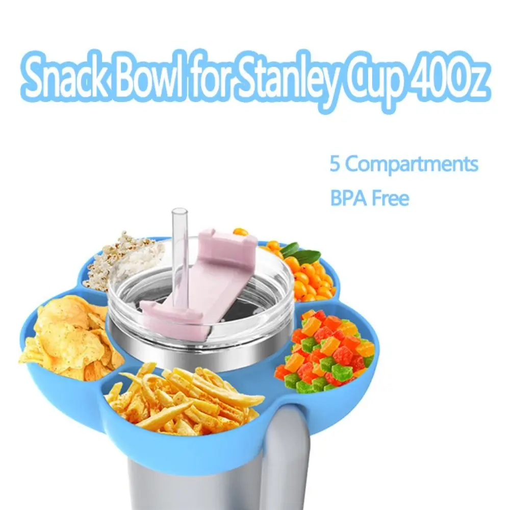 5 Compartments Snack Bowl for Stanley Cup 40Oz Flower Shape BPA Free Snack Containers Box Silicone Plum Blossom Shape
5 Compartments Snack Bowl for Stanley Cup 40Oz Flower Shape BPA Free Snack Containers Box Silicone Plum Blossom Shape