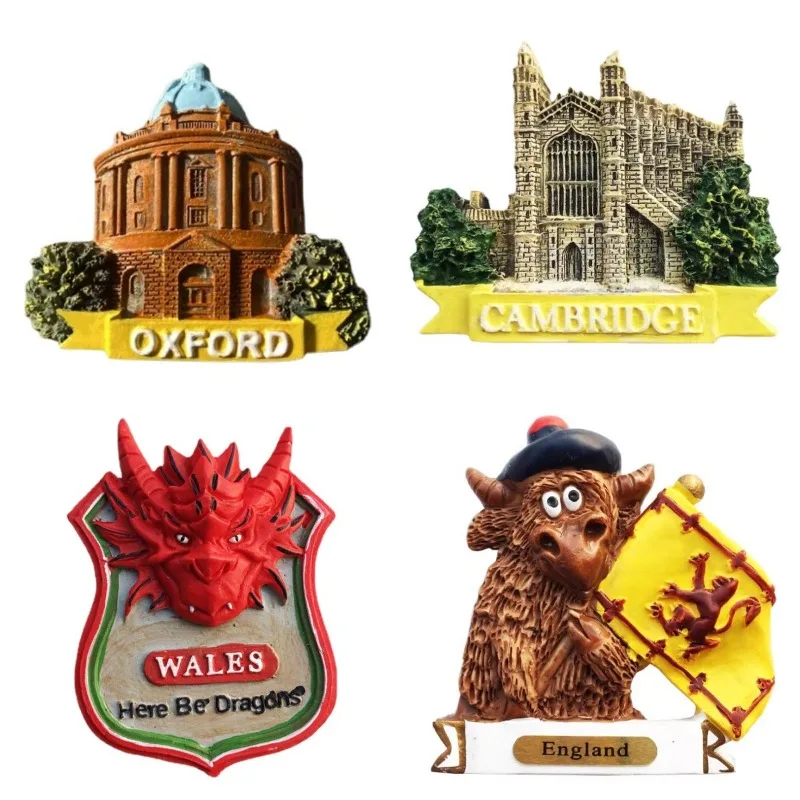 

Great Britain Fridge Magnets London Tower Bridge Big Ben Scotland England Wales United Kingdom Souvenirs Fridge Stickers Gifts