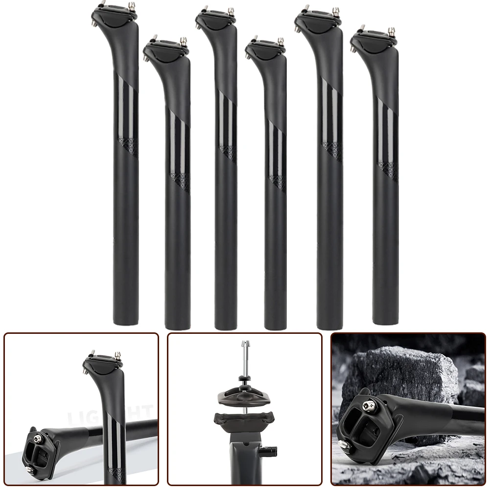 MTB Road Bike Ultralight Seatpost Carbon Fiber Screw Seat Post Bicycle 350/400mm Seat Tube Bicycle Accessories
MTB Road Bike Ultralight Seatpost Carbon Fiber Screw Seat Post Bicycle 350/400mm Seat Tube Bicycle Accessories