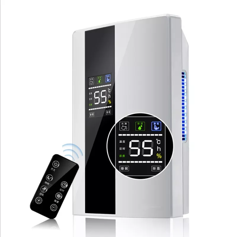 2200ML Intelligent Remote Dehumidifier Air Dryer Purifier Humidity-control Defrost Home Appliance Moisture Absorption Machine
2200ML Intelligent Remote Dehumidifier Air Dryer Purifier Humidity-control Defrost Home Appliance Moisture Absorption Machine