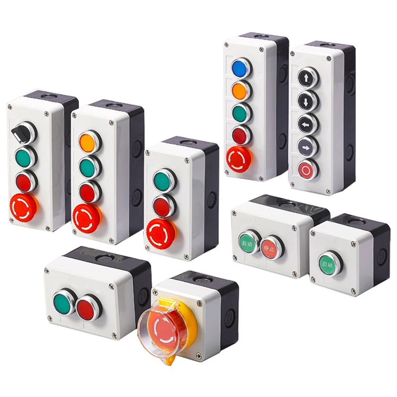1 gear button switch control box emergency stop waterproof button indicator box plastic start electrical box
1 gear button switch control box emergency stop waterproof button indicator box plastic start electrical box
