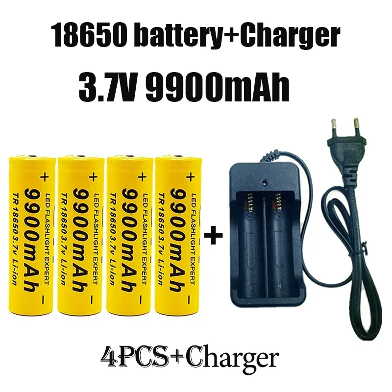 18650Battery Rechargeable Battery 3.7V9900Mah with Charger Capacity Rechargeable Li-IonBattery for Remotecontrolcomputer Shaver
18650Battery Rechargeable Battery 3.7V9900Mah with Charger Capacity Rechargeable Li-IonBattery for Remotecontrolcomputer Shaver